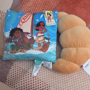 Moana 2 Kids Pillow Set - Blue and Tan